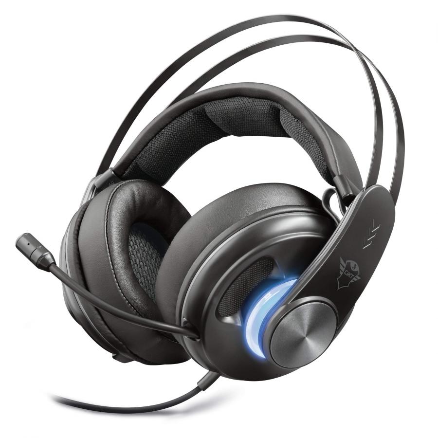 Trust Gaming GXT 383 Dion Cuffie Surround 7.1, Over Ear, Nero