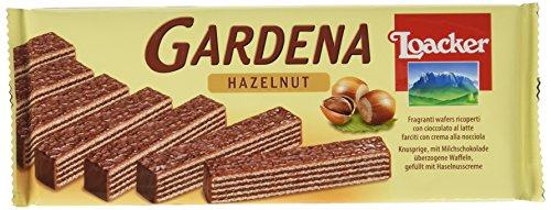 Loacker - Gardena Hazelnut - Wafer con 5 Strati di Cialdine Farcite con Crema di Nocciole 100% Italiane, Ricoperti di Cioccolato al Latte - Per Merenda, Snack e Dessert - 10 confezioni da 200 g