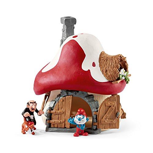 SCHLEICH - 2520803 Casa dei Puffi con 2 Figure