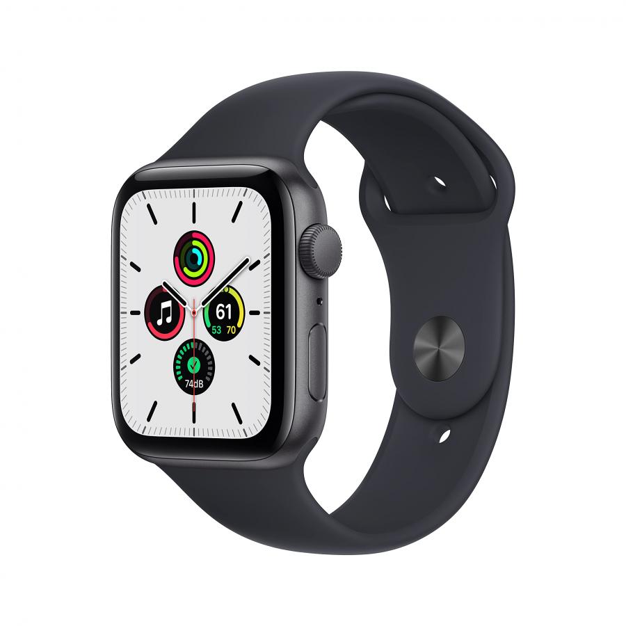 Apple Watch SE (GPS) Cassa 44 mm in alluminio grigio siderale con Cinturino Sport color mezzanotte - Regular