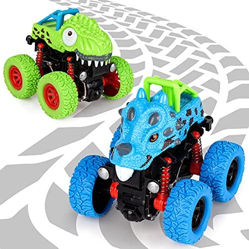 Giocattoli per Bambini 2 3 4 Anni, Giochi Bambino 2-6 Anni Macchinine  Regalo per Bambini 3 4 5 Anni Dinosauro Giocattolo Ragazzi 3-6 Anni  Compleanno Regali Bimbo Monster Truck Giochi Bambina 2-4 Anni