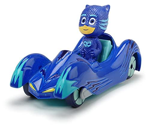 Dickie Toys 203141000 PJ Masks Single Pack Cat Car, veicolo Catboy in metallo, ruota libera 7 cm, dai 3 anni in su