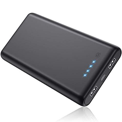 Ekrist Powerbank 26800mAh【Alta capacità & Ricarica Rapida】 Caricatore Caricabatterie  Portatile Cellulare con 2 USB Port Carica Batterie Portatili per iPhone  Samsung Xiaomi Huawei