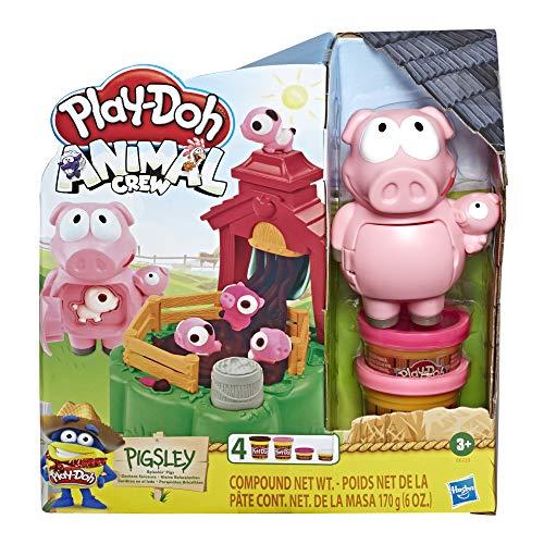 Hasbro Play-Doh - I Maialini della Fattoria (playset Animali da Fattoria Animal Crew, con Pasta da Modellare Play-Doh in 4 Colori atossici)