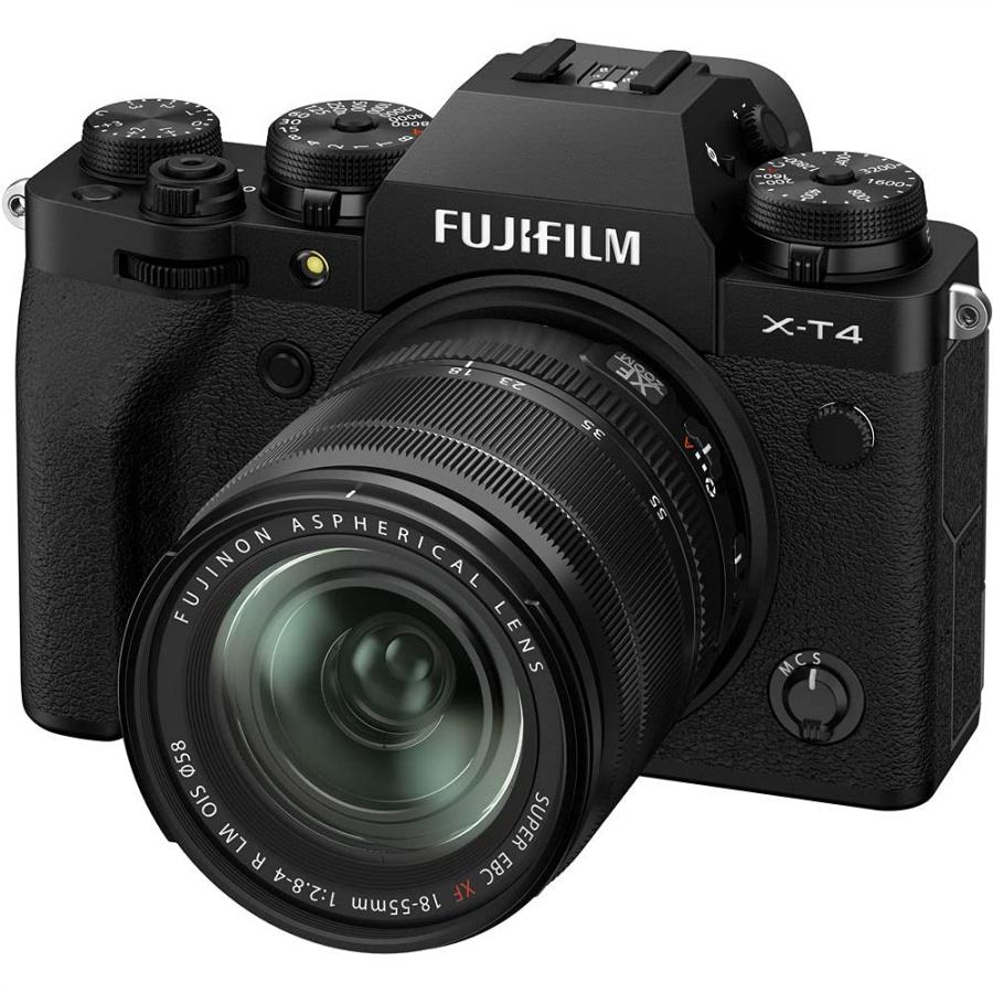 Fujifilm X-T4 Fotocamera Digitale Mirrorless 26 MP con Obbiettivo XF18-55mmF2.8-4 R LM OIS, Sensore X-Trans CMOS 4, IBIS, Filmati 4K 60p, Mirino EVF, Schermo LCD 3