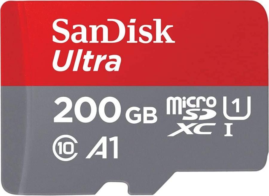 SanDisk Ultra Scheda di Memoria microSDXC con Adattatore SD, fino a 120 MB/s, Prestazioni dell'App A1, Clase 10, U1, 200 GB