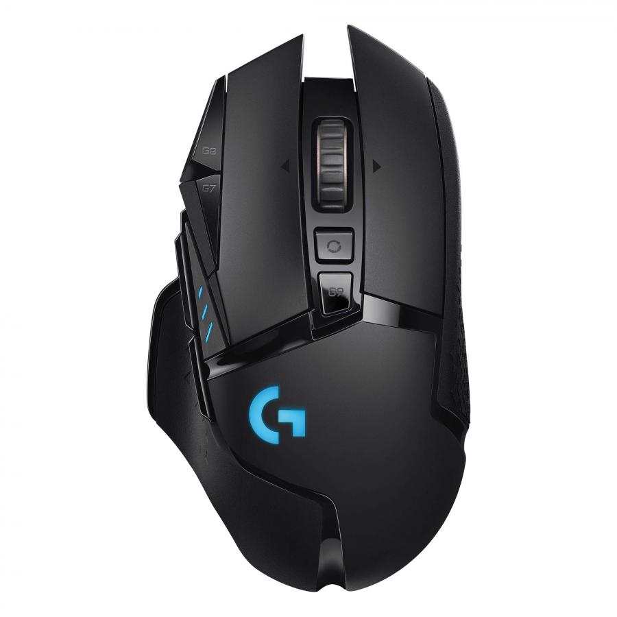 Logitech G502 LIGHTSPEED Mouse Gaming Wireless, Sensore HERO 25K, 25.600 DPI, RGB, Design Leggero, 11 Pulsanti Programmabili, Batteria Lunga Durata, POWERPLAY-compatibile, Nero