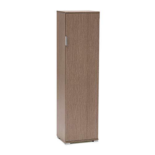 Armadietto mobiletto assemblato per bagno camera da letto (Rovere grigio, cm 40 x 33 x 151 h)