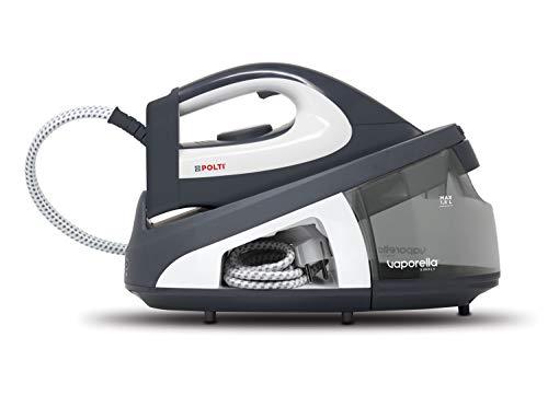 Polti Vaporella Simply VS10.12, Ferro da Stiro Generatore di Vapore con Serbatoio Estraibile da 1.5 L, Max Pump 6.5 BAR, Funzione ECO, Riscaldamento 2 Minuti, Grigio