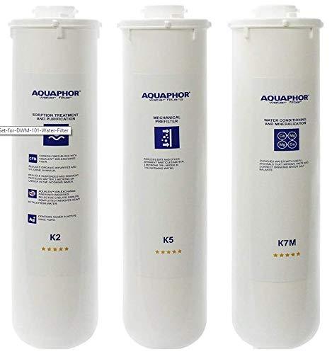 AQUAPHOR Filtri per Acqua Osmosi Inversa per Impianto Depurazione RO-101S Morion Big Service (Set 3 Pezzi: K2, K5 + K7M)
