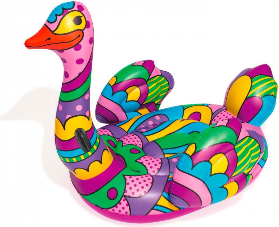 Gioco Gonfiabile per Bambini Cavalcabile Piscina Mare 190x166 cm - 41117 Struzzo Pop