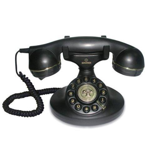 Brondi Vintage 10 Telefono Fisso, Nero