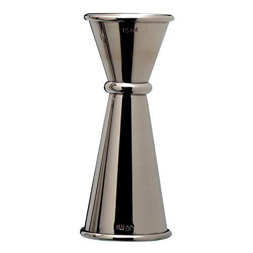 Piazza - Misurino Cocktail in Acciaio Inox, Dosatore Professionale per Attrezzatura Bar, Jigger Japan Style Barman | Capacità 15/30ml