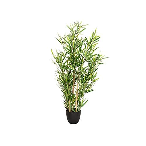 hjh OFFICE Pianta artificiale MINI BAMBOO Altezza 100 cm Verde Deco Albero di bambù artificiale Pianta artificiale per interni, 871005