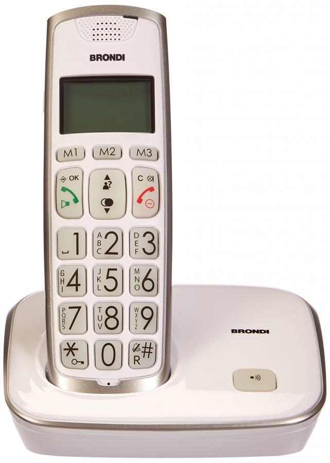Brondi Bravo Gold Telefoni Domestici, Bianco
