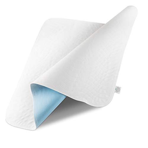 Sensalou Coprimaterasso - Protezione Impermeabile per Incontinenza - Traverse Impermeabili e Lavabili per il Materasso con Pile Assorbente - Protegge Letto da Liquidi Sangue Sudore - 50 x 90 cm (1)