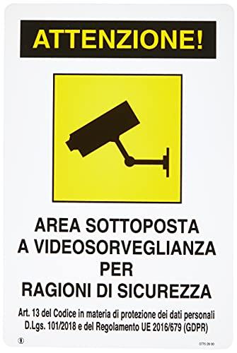 CARTELLI SEGNALI PLASTICA VIDEOSORVEGLIANZA