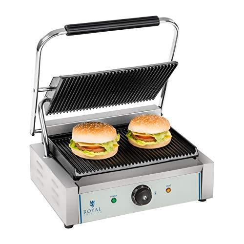 Royal Catering - RCKG-2200-G - Piastra panini - 1 x 2.200 Watt