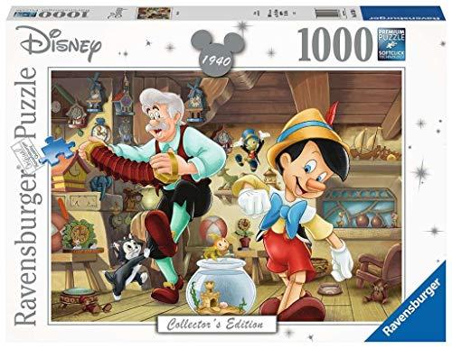 Ravensburger, Puzzle 1000 Pezzi, Pinocchio, Puzzle Disney, Collector's Edition, Puzzle per Adulti, Stampa di Qualità, 167364