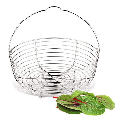 Lagostina Cestello in filo, Accessorio per Pentola a Pressione capacità 7 / 9 Litri, Acciaio Inox, Diametro 19 cm
