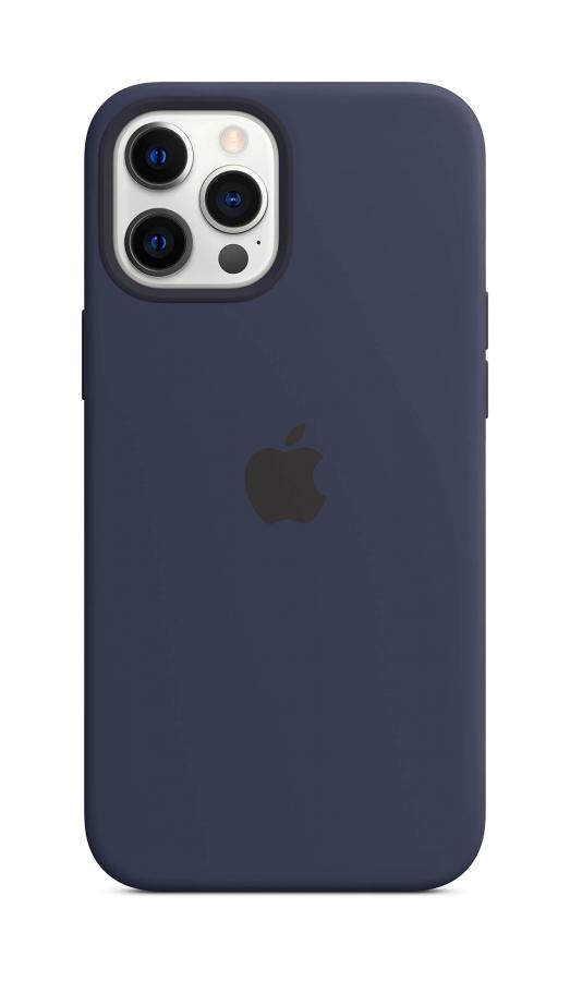 Apple Custodia MagSafe in silicone (per iPhone 12 Pro Max), Deep Navy