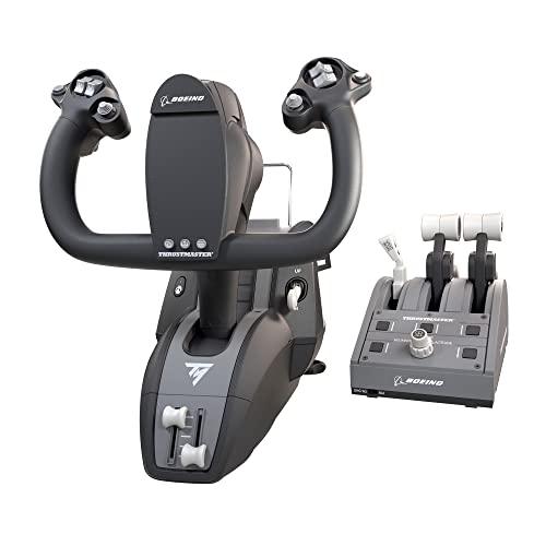 Thrustmaster TCA Yoke Pack Boeing Edition, Sistema Cloche Pendolare e Quadrante Manetta, Repliche su Licenza Ufficiale Boeing, Struttura 100% in Metallo, Funzione Autopilota, Xbox e PC