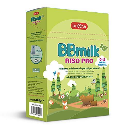 BUONA BBmilk RISO PRO da 0 a 12 Mesi In caso di allergia alle proteine del latte vaccino o della soia 400g