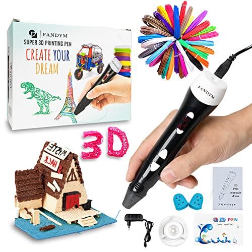 20 colori totali 328 ft Penna 3D Filament PLA Lovebay Tecboss set di colori per penna 3D ODRVM 5 m – 3D Pen filamento PLA 1,75 mm set di colori per penna 3D e penna 3D per stampa 3D 