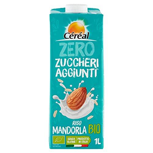Céréal Riso e mandorla Bio, bevanda vegetale con latte di riso e latte di mandorla, senza zuccheri aggiunti - 1 L