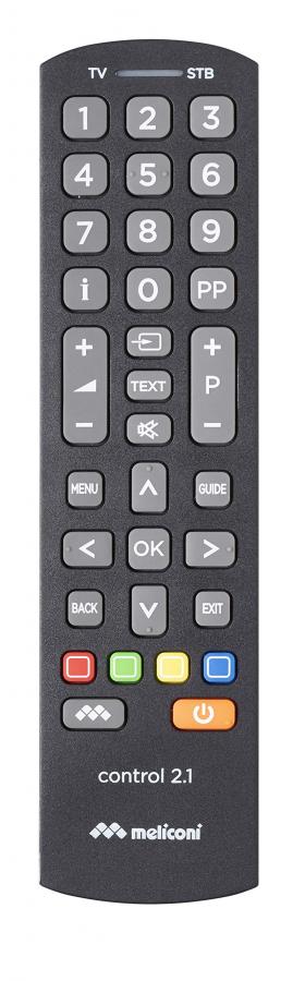 Meliconi Control 2.1 Telecomando Universale 2 In 1, per Smart TV e Decoder