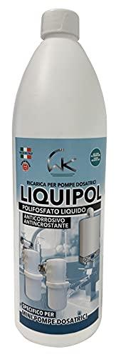 WK Liquipol | Polifosfato Liquido Anticalcare | 1 litro | Compatibile con tutte le pompette dosatrici