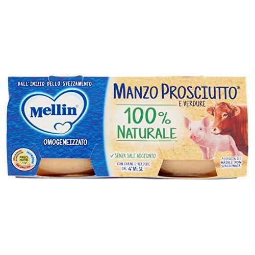 Mellin Omogeneizzato Manzo Prosciutto con Verdure 2 x 80g