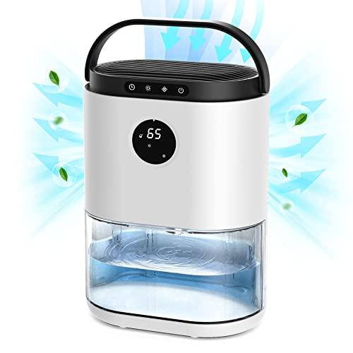 CONOPU Deumidificatore Casa, Deumidificatore Portatile da 2300 ML per  Camera da Letto, Bagno, Sbrinamento Automatico, Spegnimento Automatico,  Controllo dell'umidità in 3 Modalità