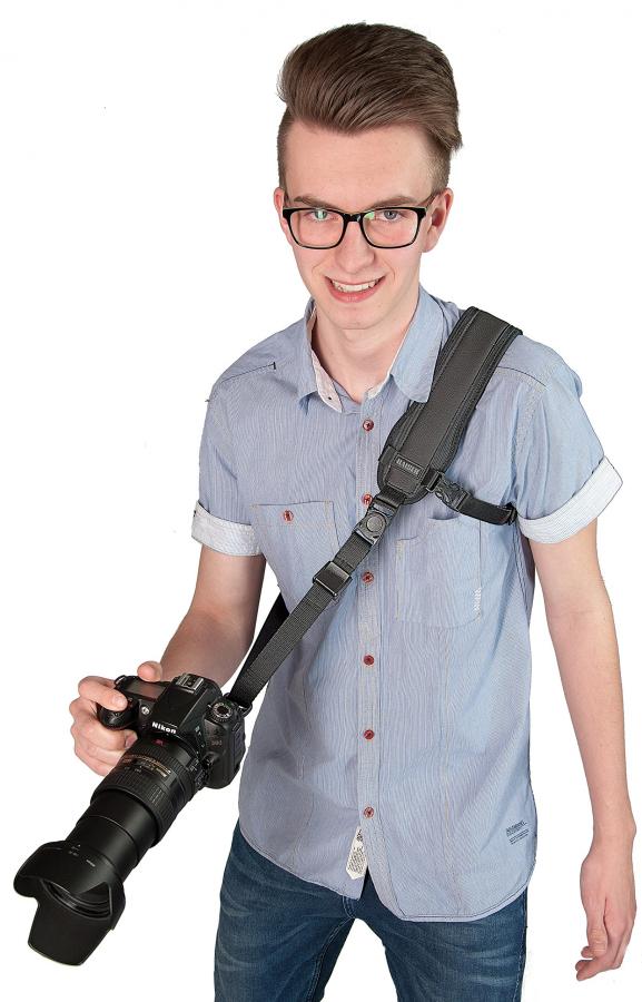 Kaiser photo technique 6760 - Tracolla per fotocamera a scatto rapido, lunghezza 120/160 cm.