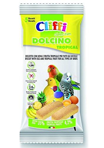 Cliffi Dolcino Tropical 35g Biscotto con Uova e Frutta Tropicale per Gli Uccelli