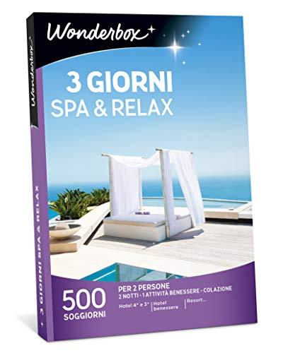 Wonderbox Cofanetto Regalo - 3 Giorni Spa & Relax - Valido 3 Anni e 3 Mesi