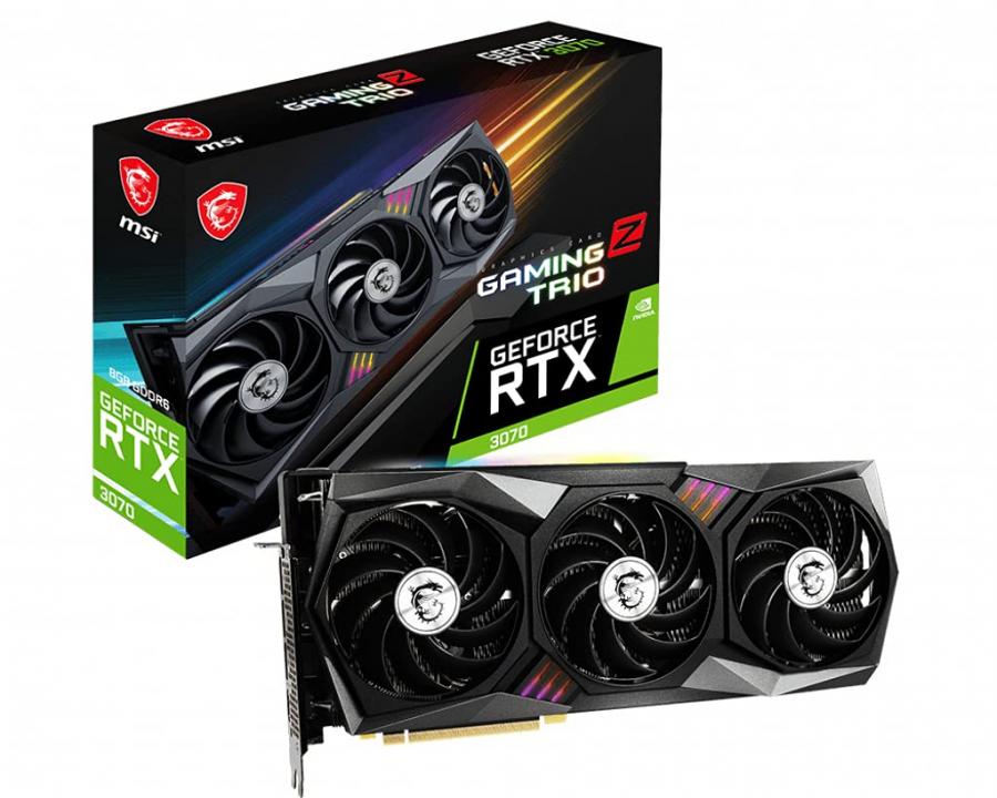 MSI GeForce RTX 3070 GAMING Z TRIO 8G LHR Scheda grafica - RTX 3070, 1845MHz, TRI FROZR FAN, 8GB GDDR6, 256 bit, PCI Express Gen 4, DisplayPort v1.4a, HDMI