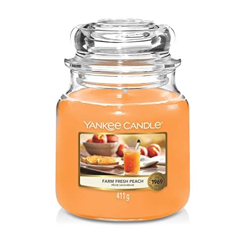 YANKEE CANDLE Candele, Farm Fresh Peach, Medio, 411 unità