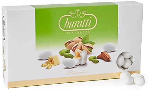 Buratti Confetti con Ripieno al Gusto Pistacchio, Tenerezze Pistacchio - 1000 g