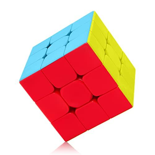 Roxenda Speed Cube, Stickerless 3x3 Cube - Solido Durevole & Tornitura Regolare, Il Miglior Cubo Magico di Puzzle 3D - Gira più Velocemente Dell'originale