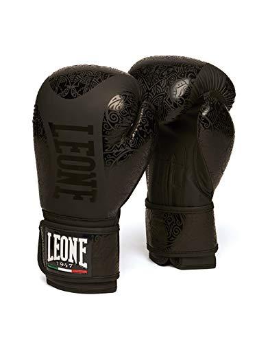 LEONE 1947 Guanti Boxe Maori, Unisex – Adulto, Nero, 12 oz
