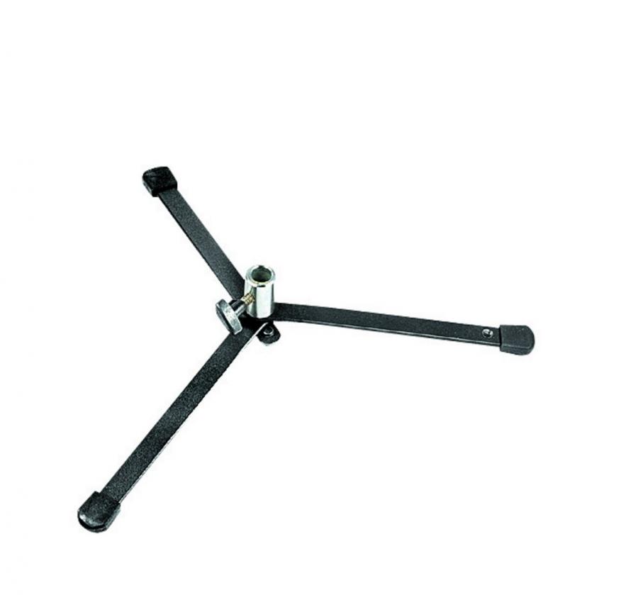 Manfrotto 003MF Babylight Base con Attacco Femmina da 16 mm, Altezza 9 cm per Backlite, in Alluminio, Nero