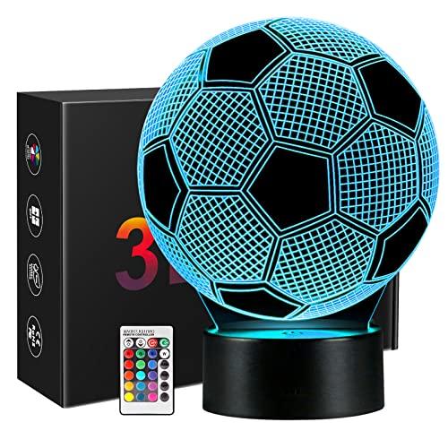 Linkax Luce notturna 3D Illusione Ottica Led Lampada di Illuminazione Luce decorazioni Luci notturne Per comodino Bambini cameretta 7 telecomando a colori con Base & Caricatore USB