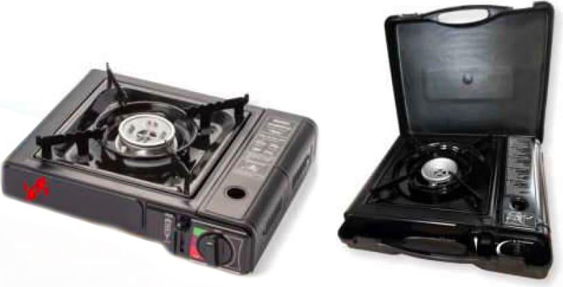 Fornello a Gas portatile da Campeggio con Valigetta 36x10x30 cm - 4000