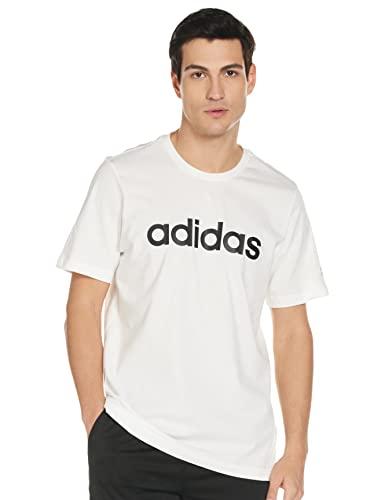 adidas M Lin SJ T, T-Shirt Uomo, White/Black, L