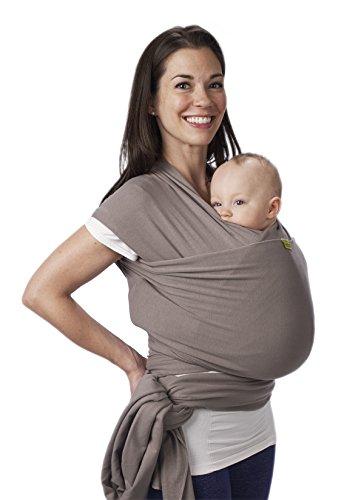 Boba Wrap - Grey - Fascia Elastica Porta Bebè Neonato, Portabimbo Facile dalla nascita a 15kg