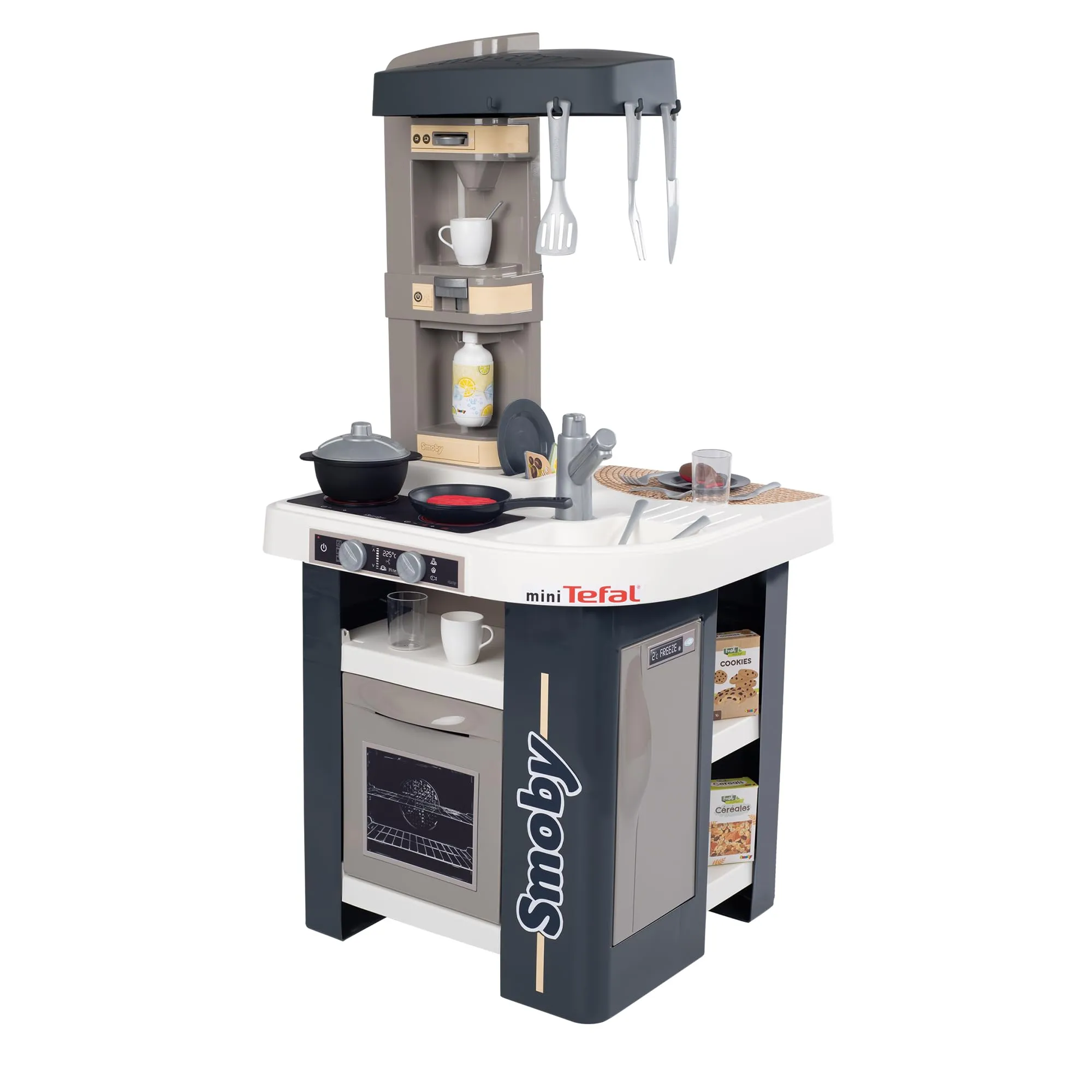 Smoby - Cucina Studio, 7600311056, +3 anni, trendy, 27 accessori, altezza 99 cm
