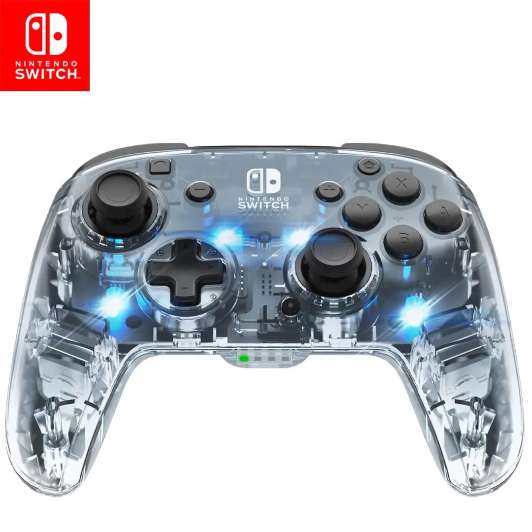 PDP Afterglow Deluxe+ Audio Wireless Controller per Nintendo Switch, Prismatic