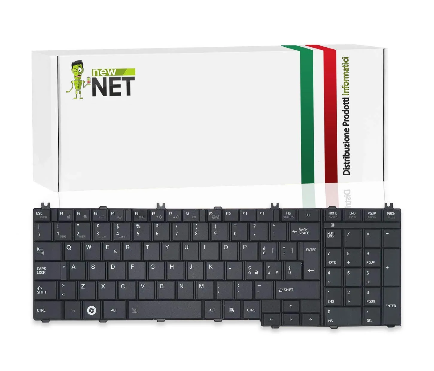 new net Keyboards - Tastiera Italiana Compatibile con Notebook Toshiba Satellite L670D L675 L675D L750 L750D L755 L755D L770 L770D L775 L775D