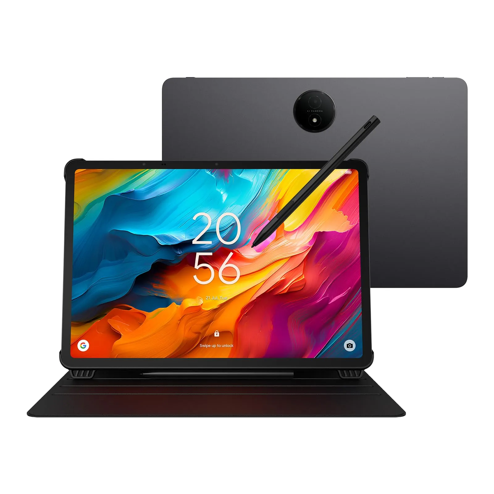 TCL NXTPAPER 14 +flip case +T-pen - Tablet Wi-Fi Display NXTPAPER 14 pollici 16GB RAM (8GB+8GB Ram expansion) 256GB ROM Batteria 10000mAh fast charging 33W - Caricabatterie + cover e pennino, Grigio